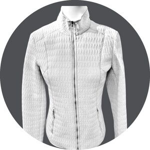 Aeros Winter White Quilted Jacket | Women’s Size XS | Fitted and On Trend